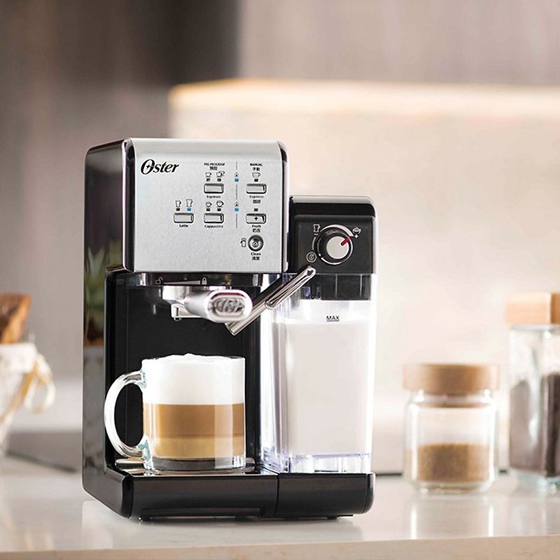 【限時贈OSTER磨豆機】OSTER 5+隨享咖啡機(義式+膠囊)-經典銀 - 廚房電器 - 其他材質 銀色