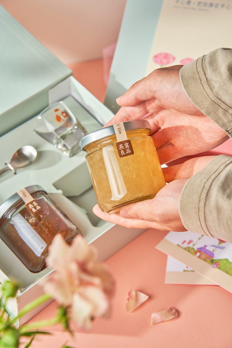 【Mother's Day gift box】Double ready-to-eat fresh stewed bird's nest gift box held in the palm of the palm of the hand to gift the creation of the world public welfare joint name - Health Foods - Fresh Ingredients Red