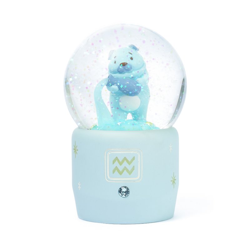 萌趣星座系列-水瓶 水晶球擺飾 居家擺飾 生日 情人節禮物 星座 - 裝飾/擺設  - 玻璃 
