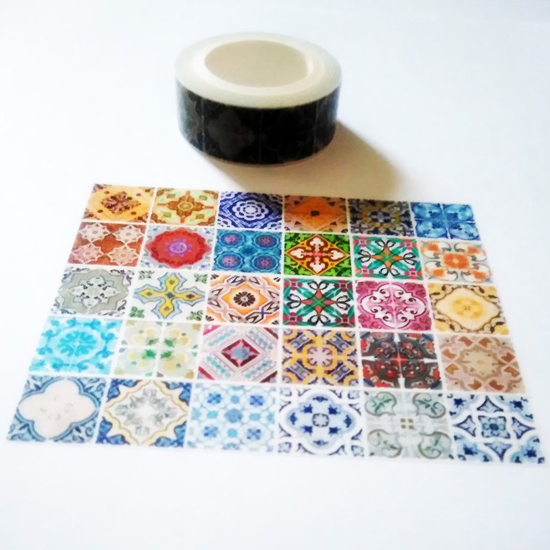 Sample Washi Tape Barcelona Tiles - Washi Tape - Paper 