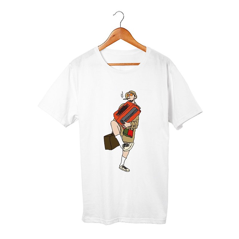 Raoul T-shirt - เสื้อยืดผู้ชาย - ผ้าฝ้าย/ผ้าลินิน ขาว