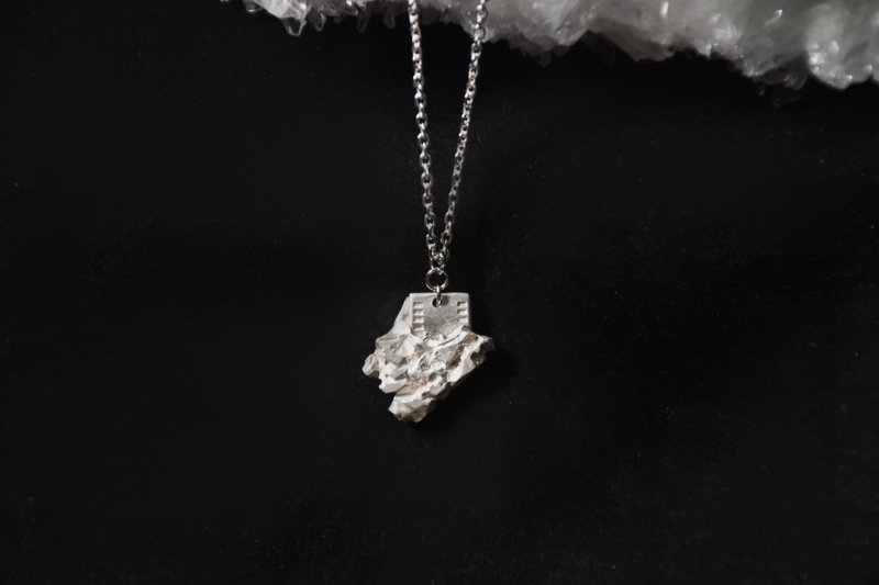 暗室原生 | Memory Ore #002 純銀底片礦項鏈 ( 孤品 ) - 項鍊 - 純銀 銀色