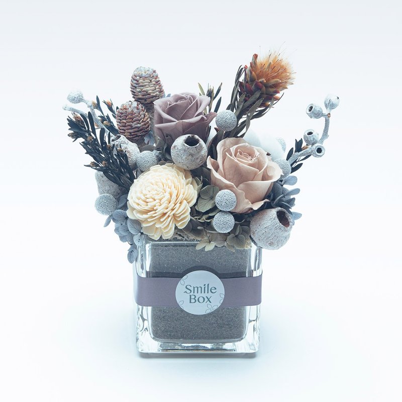 微光森林 霧白 聖誕節  交換禮物 聖誕佈置 生日禮物 永生花 - 乾燥花/永生花 - 植物．花 