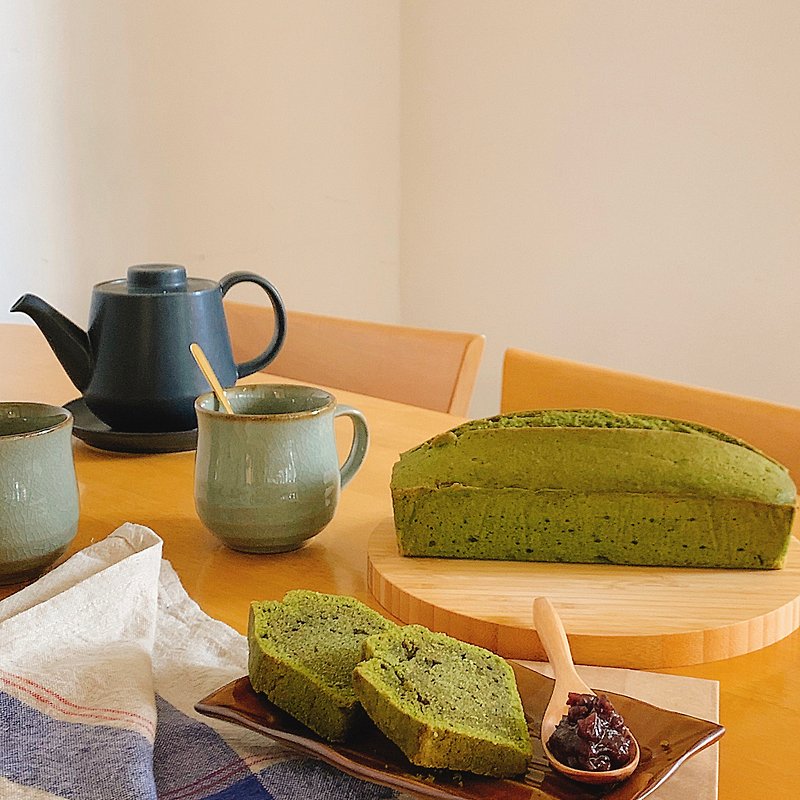 【Vegan】Vegan・Matcha Red Bean Pound Cake - เค้กและของหวาน - อาหารสด 