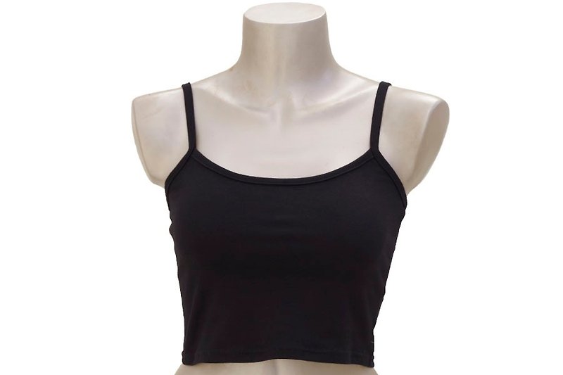 Starfish short camisole bra top black - Women's Underwear - Other Materials Black