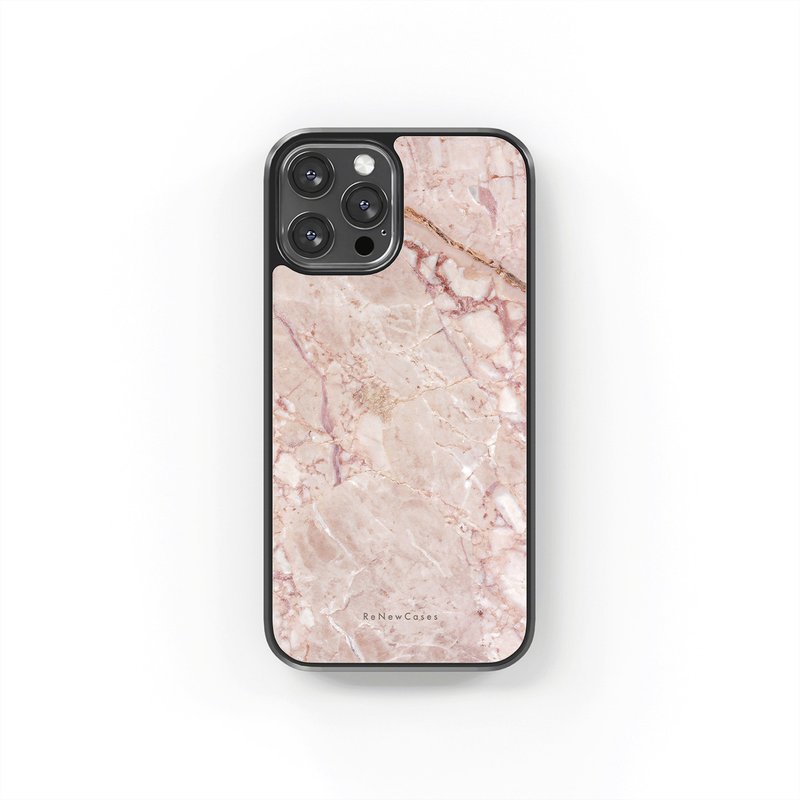 Eco-Friendly Recycled Materials Shockproof 3 in 1 Phone Case Pink Marble - Phone Cases - Eco-Friendly Materials Pink