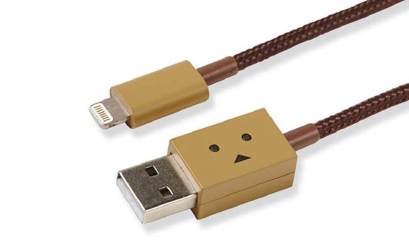 Cheero 紙箱人USB線 (Lightning) - 50cm - 行動電源/充電線 - 其他金屬 卡其色