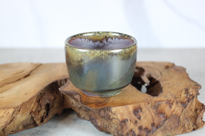 【送禮好物】天然落灰 柴燒茶杯 名家葉敏祥手作 150ml - 茶壺/茶杯/茶具 - 瓷 