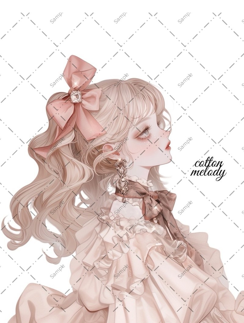 original sticker no.981 人物ステッカー オリジナルステッカー 人物ステッカー 女の子ステッカー オリジナル人物ステッカー - 貼紙 - 紙 