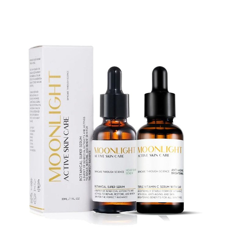 Moonlight 【Whitening】Anti-aging and Whitening Group (Vitamin C+Essence Oil) - Essences & Ampoules - Other Materials Transparent