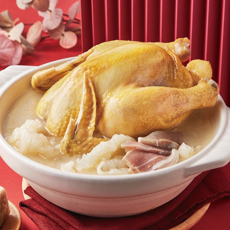 (預購)【台北晶華酒店】火烔瑤柱燉雞湯-2200g(固形物850g) - 其他 - 其他材質 紅色