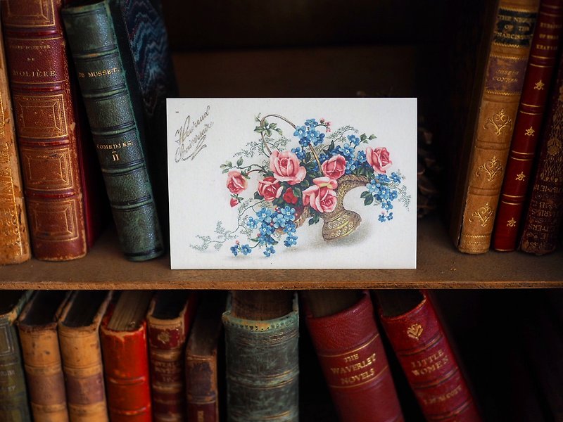 French Centennial Flower Reissue Postcard K Style - การ์ด/โปสการ์ด - กระดาษ หลากหลายสี