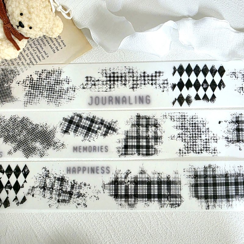 Painted Stamp Matte PET Masking Tape - 紙膠帶/和紙/PET - 其他材質 