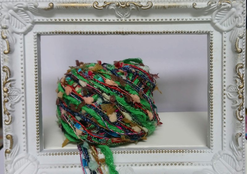 引き揃え糸 - 編み物/刺繍/羊毛フェルト/裁縫 - ポリエステル グリーン