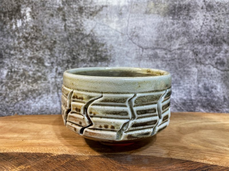 Wood fired chawan - 花瓶/花器 - 陶 