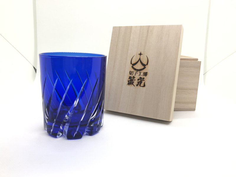 風陣ロックグラス - 玻璃杯 - 玻璃 藍色