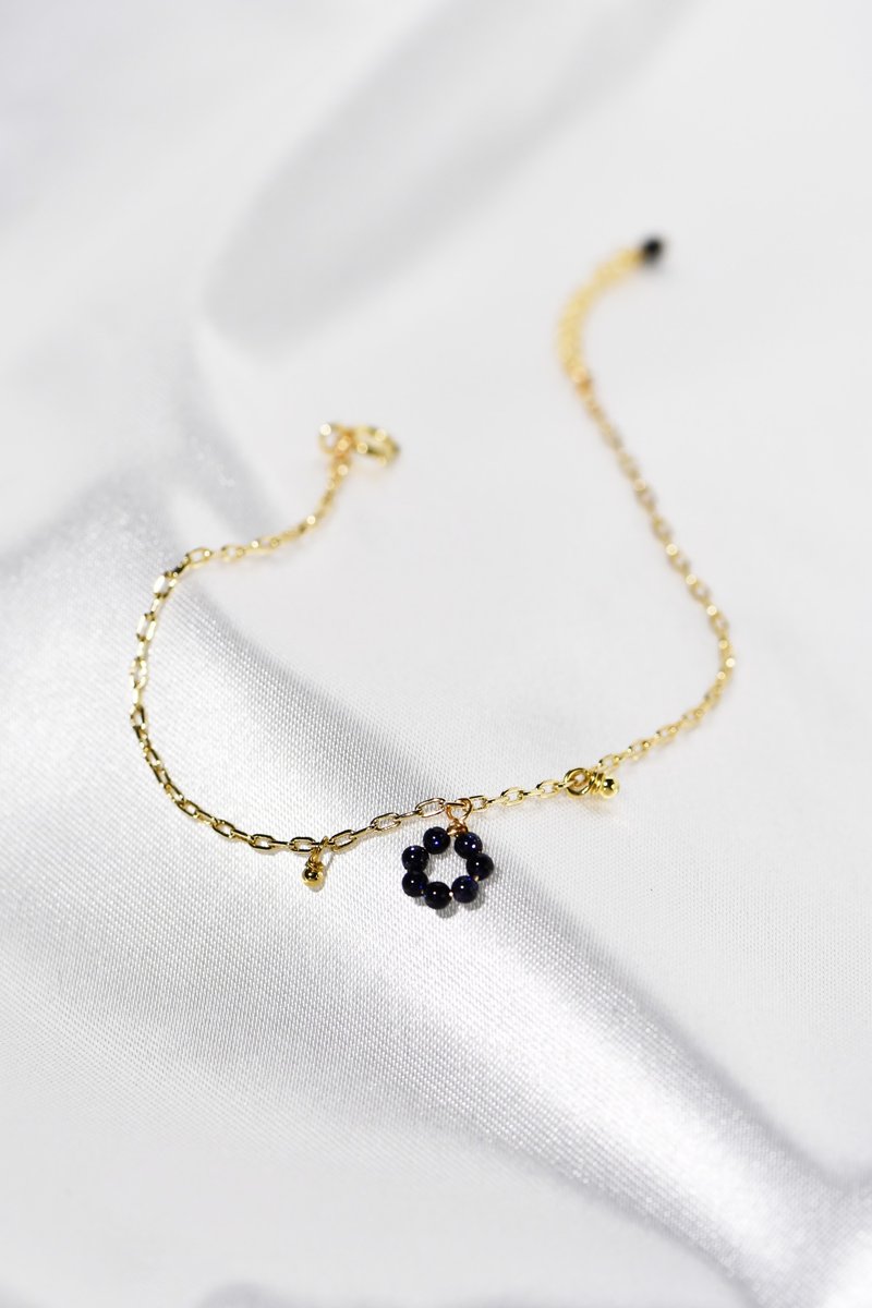 【JIEGEM】Blackcurrant Pâté de Fruits Bracelet / Blue Sandstone - สร้อยข้อมือ - เครื่องเพชรพลอย สีน้ำเงิน