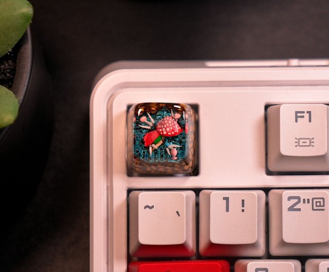 手作りレジンキーキャップ、Escキーキャップ、キーキャップセット