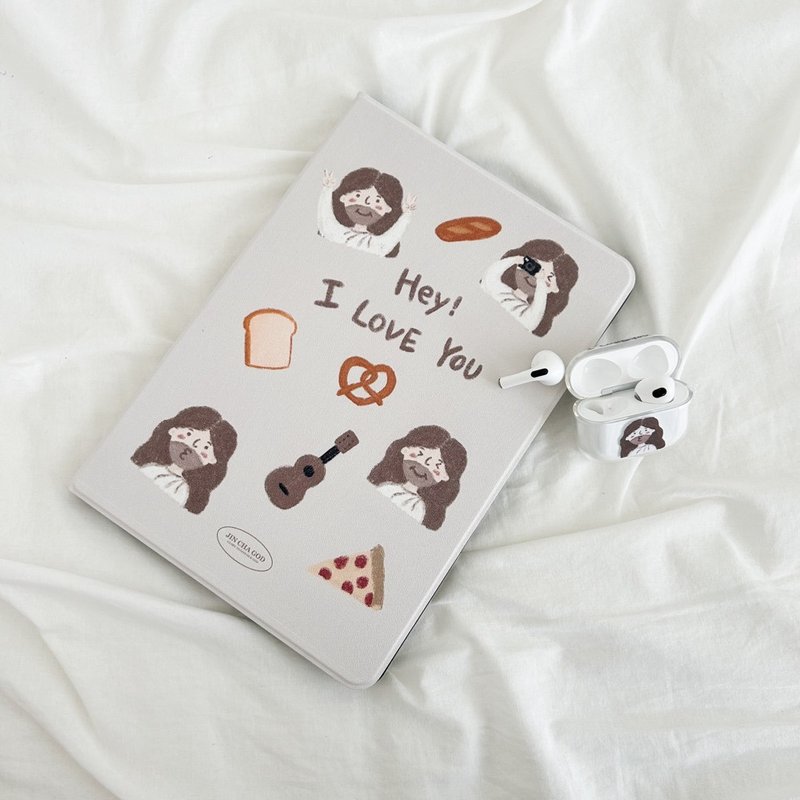 JIN CHA GOD-ipad保護套 Hey! I love you手繪款耶穌/基督/平板套 - 平板/電腦保護殼/保護貼 - 塑膠 