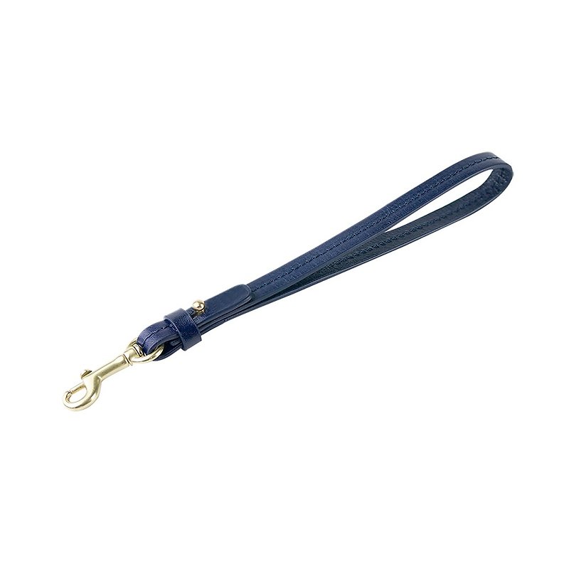 Alto Leather Wristlet Strap – Navy - Lanyards & Straps - Genuine Leather Blue