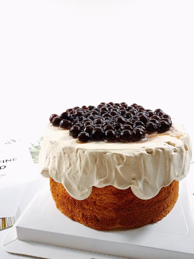 ブラウンシュガーパールミルクティーチーフェンリミット台南性交 - ケーキ・デザート - 食材 ブラック