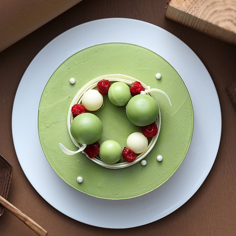 7.5 inch 【Gelato Cake】 Jumping Brown Rice Matcha - Cake & Desserts - Other Materials 