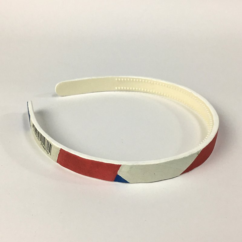 Volleyball x hair hoop / fine version / conti red and blue white section number 003