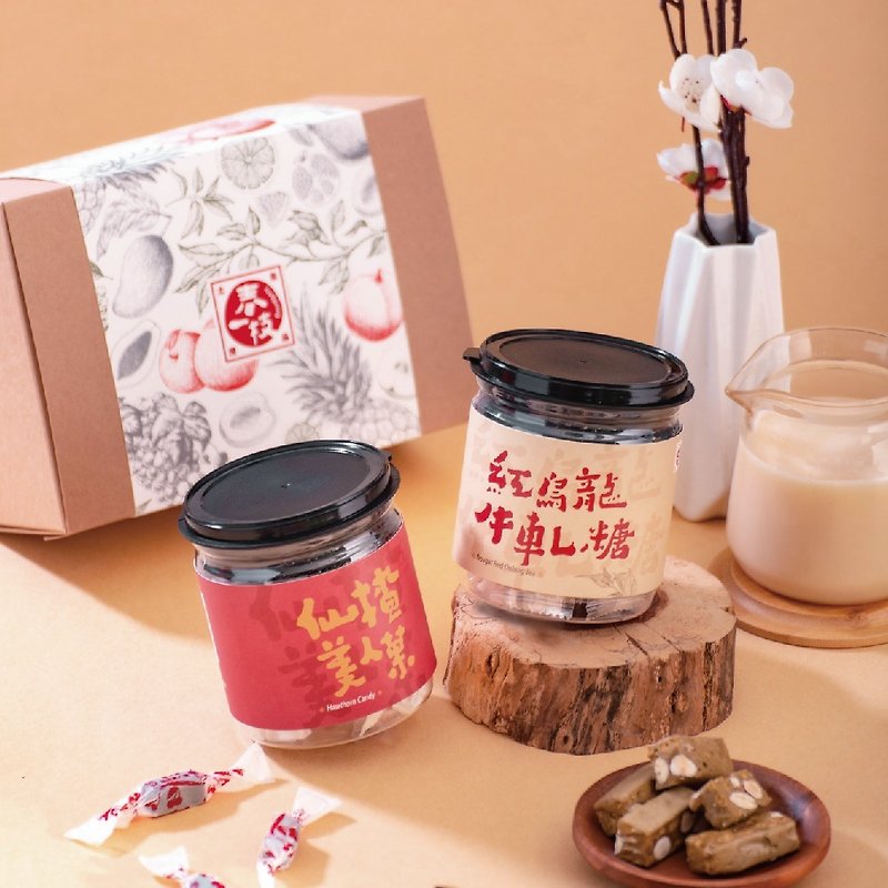 Local product double jar gift box - carefully selected by gourmets - ขนมคบเคี้ยว - วัสดุอื่นๆ สีแดง