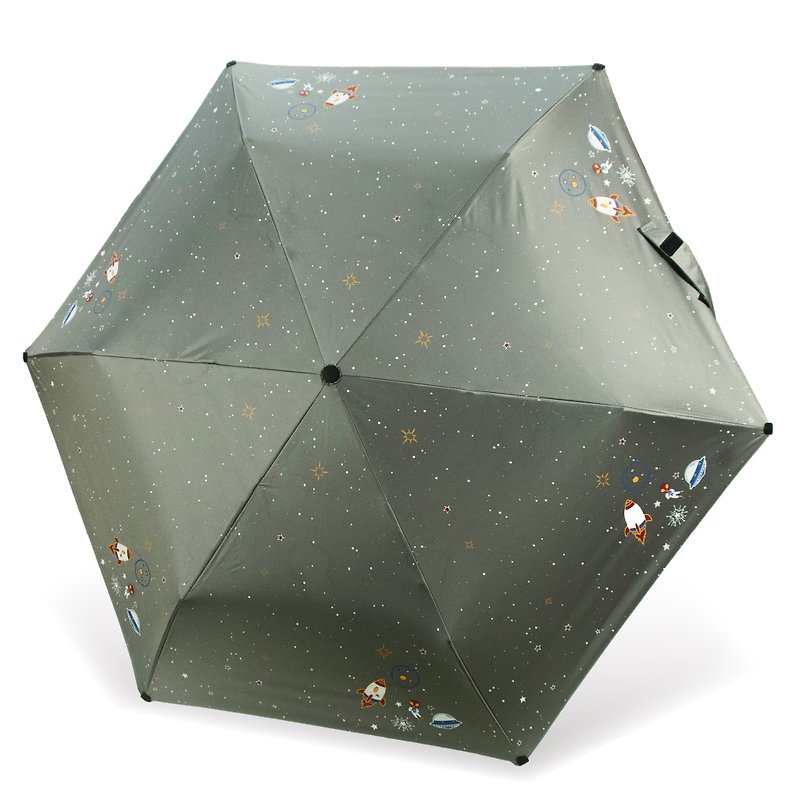 【アンブレラマン】プルダウン三つ折り傘 トレックエイリアン ダークグレー - 傘・雨具 - 防水素材 グレー