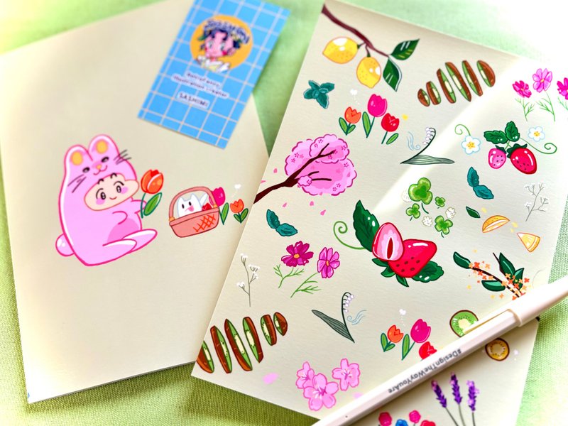 Block Grid Notebook Midori Notebook - สมุดบันทึก/สมุดปฏิทิน - กระดาษ สีเขียว