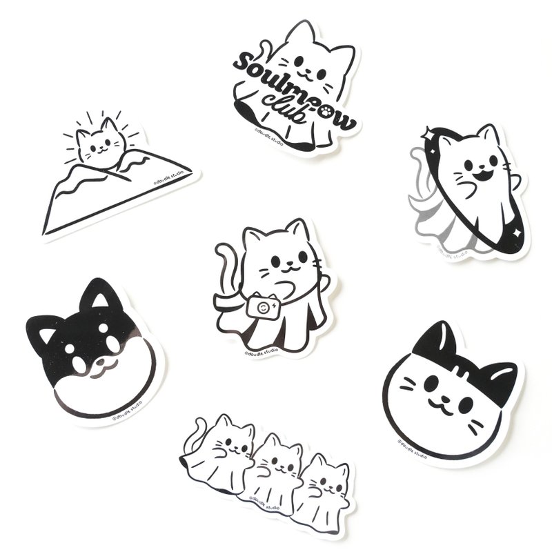 防水光沢ステッカー - クラシックシリーズ - ステッカー・シール - 紙 ホワイト