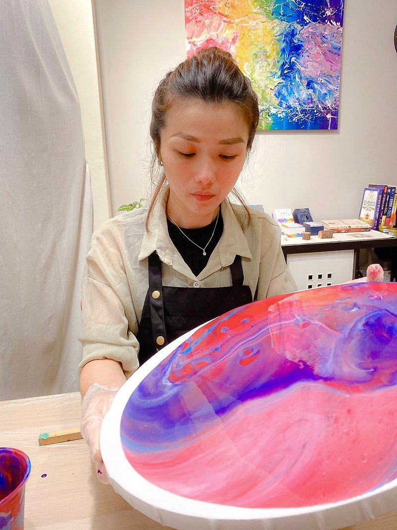 【Workshop(s)】Fluid Art Experience*Spiritual Healing Painting*Streaming Animation【One person starts the class】Fengjia, Taichung