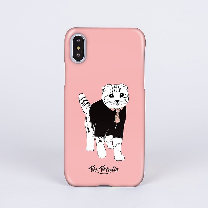 BUBU貓咪 / 霧面磨砂硬殼 / 手機殼 - 手機殼/手機套 - 塑膠 粉紅色