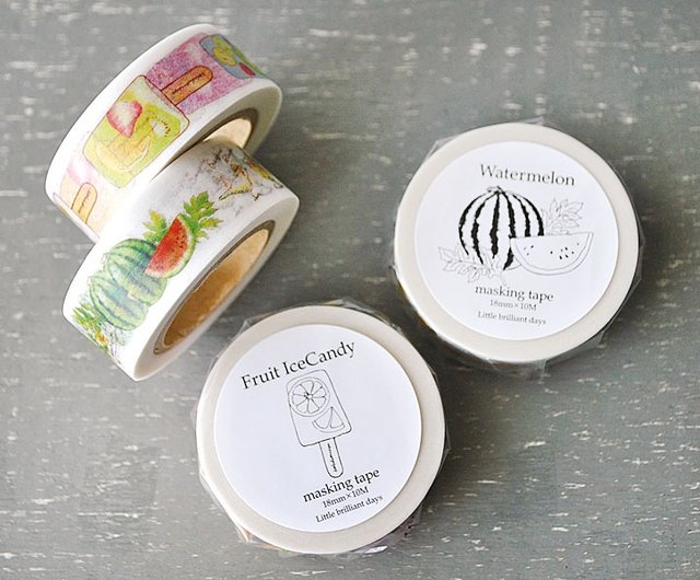 K様ご確認用です　リトル ブリリアント デイズ　マスキングテープ 3個 Fruit IceCandy マスキングテープ - ショップ Little brilliant days