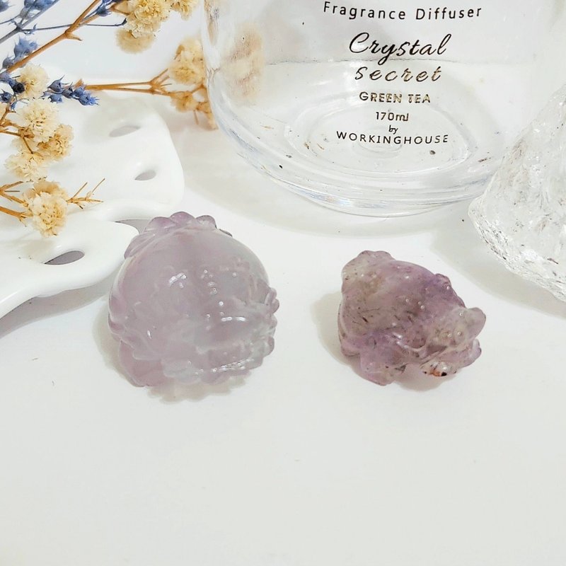 紫果凍螢石龍龜/紫超七龍龜 - 擺飾/家飾品 - 水晶 紫色