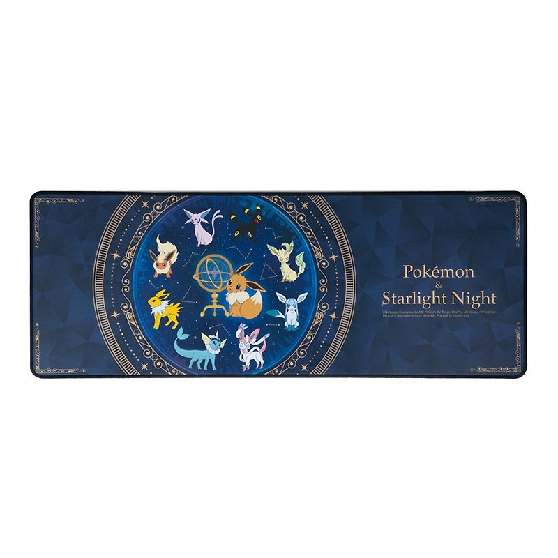 Pokémon Eevee Starlight Night Oversized Waterproof Cloth Mouse Pad - Mouse Pads - Polyester Multicolor