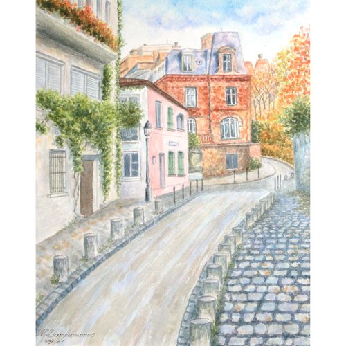 モンマルトル　絵画 モンマルトル、ノルヴァン通り | モーリス・ユトリロ | 収蔵品