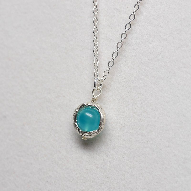 Natural Stone Sterling Silver Necklace - Free Gift Wrapping