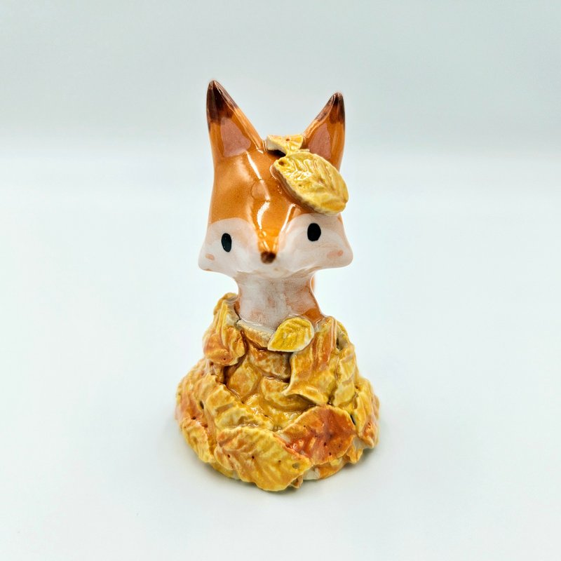 Autumn Red Fox - Stuffed Dolls & Figurines - Pottery 