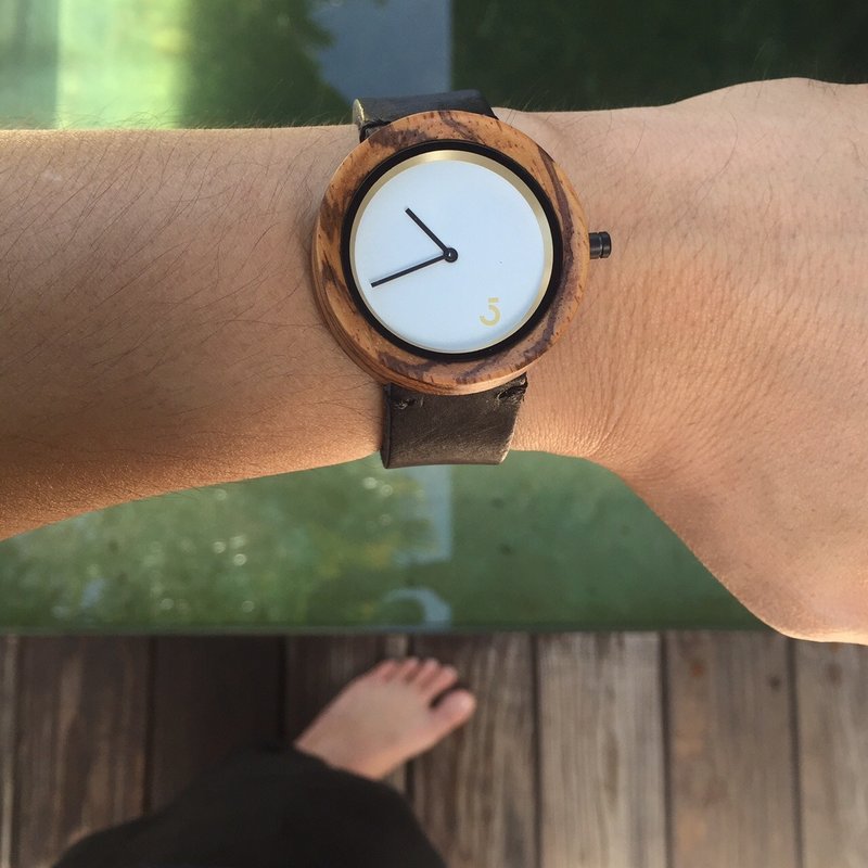 Lima Watch Sore Zebra Black - 女錶 - 木頭 