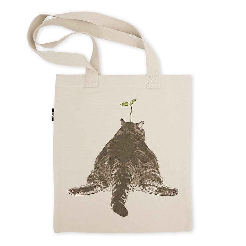 AMO®Original Tote Bags/AKE/Big Butt Cat - Messenger Bags & Sling Bags - Cotton & Hemp 