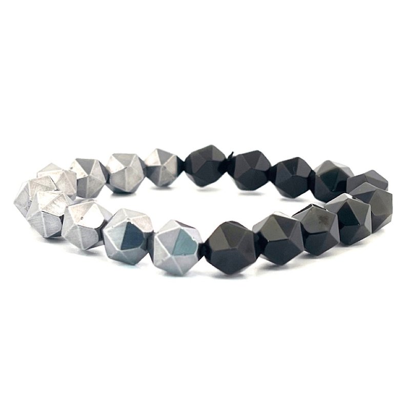Crystal Bracelets Multicolor - MONTAGNE HALF Obsidian X Terahertz Bracelet
