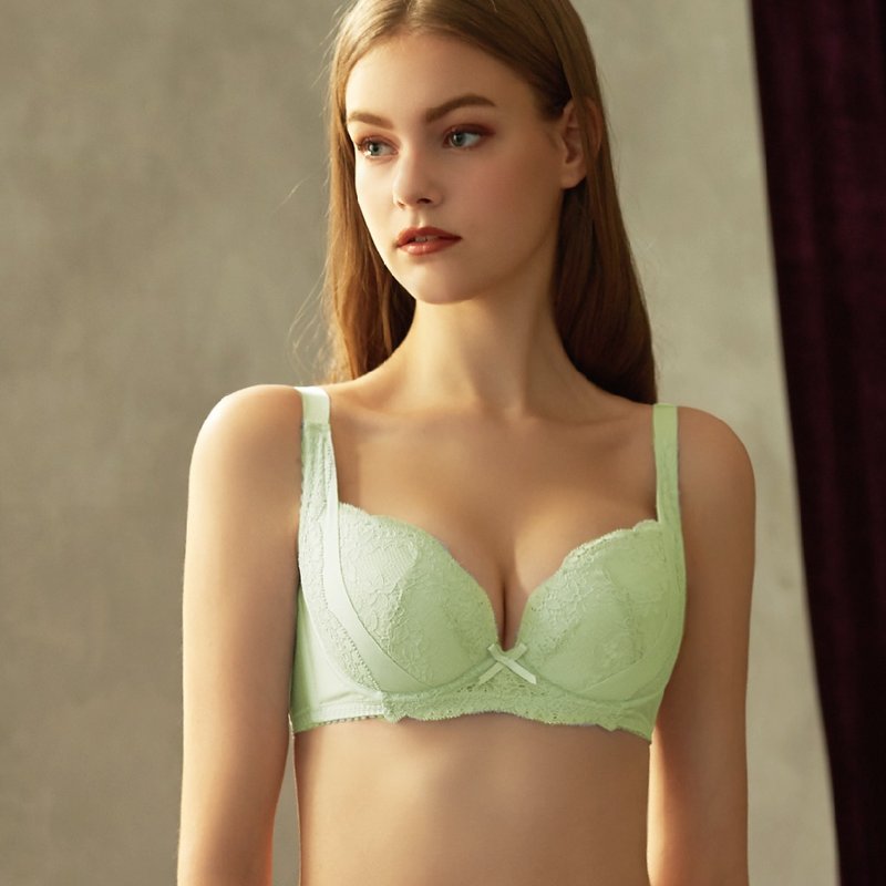 [Dai Lei Qi] Artis Double Tito Lace Underwear-Apple Green - ชุดชั้นในผู้หญิง - ไนลอน สีเขียว