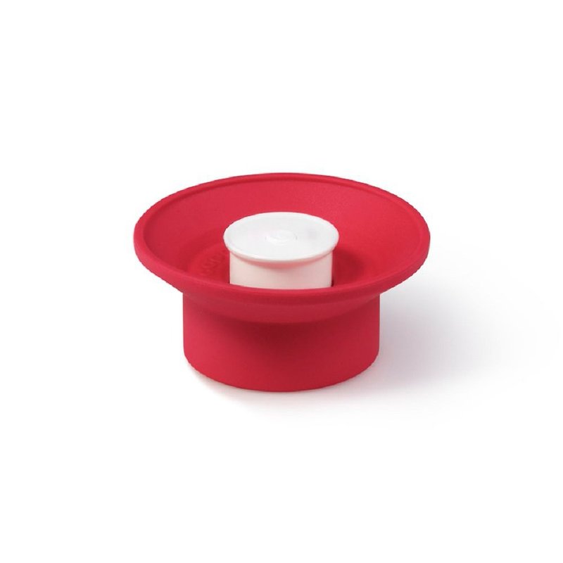 Dutch dopper sports nozzle - red and white - กระติกน้ำ - ซิลิคอน สีแดง