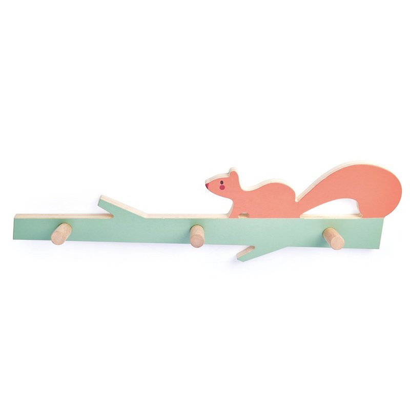 Wood Kids' Furniture - Forest Squirrel Hooks