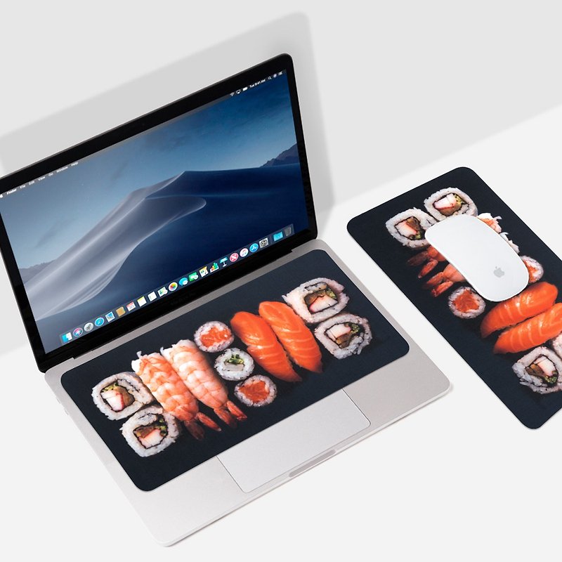 Other Materials Mouse Pads Multicolor - Portable Ultra-thin 3-in-1 Mouse Pad - Sushi (Standard)