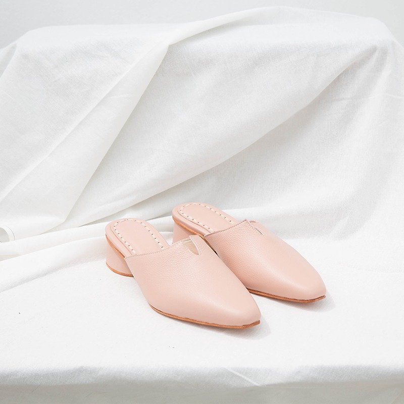 0.2 THE ARCH MULE / BLUSH - 女款休閒鞋 - 真皮 粉紅色