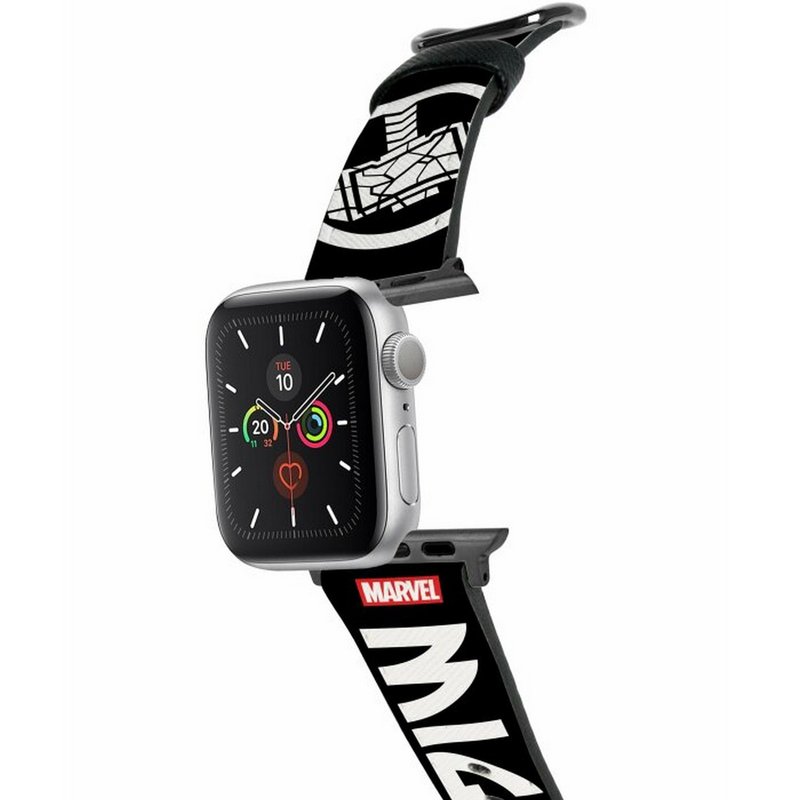 漫威-雷神奇俠愛與雷霆十字壓紋牛皮革Apple Watch真皮錶帶1-8,SE - 錶帶 - 真皮 