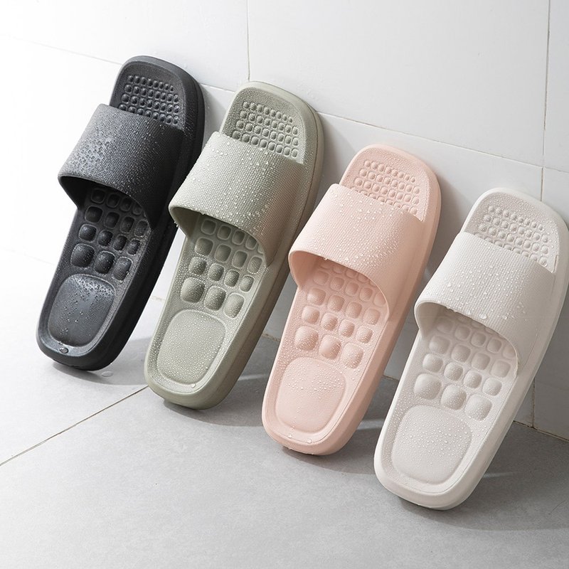 Japan Shimoyama EVA Lightweight Odorless Non-slip Slippers (Massage/Outdoor/Bathroom/Multiple Colors for Men and Women) - รองเท้าแตะ - พลาสติก หลากหลายสี