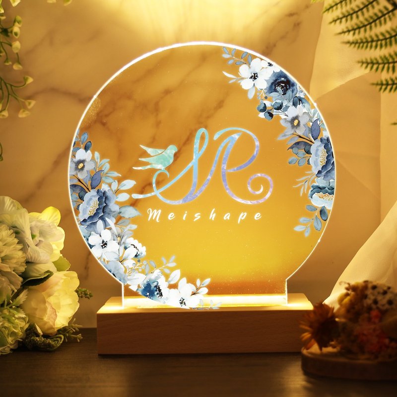 【M.U工坊】星辰浪漫C/訂製夜燈/書約夜燈/照片夜燈/壓克力夜燈 - 燈具/燈飾 - 其他材質 